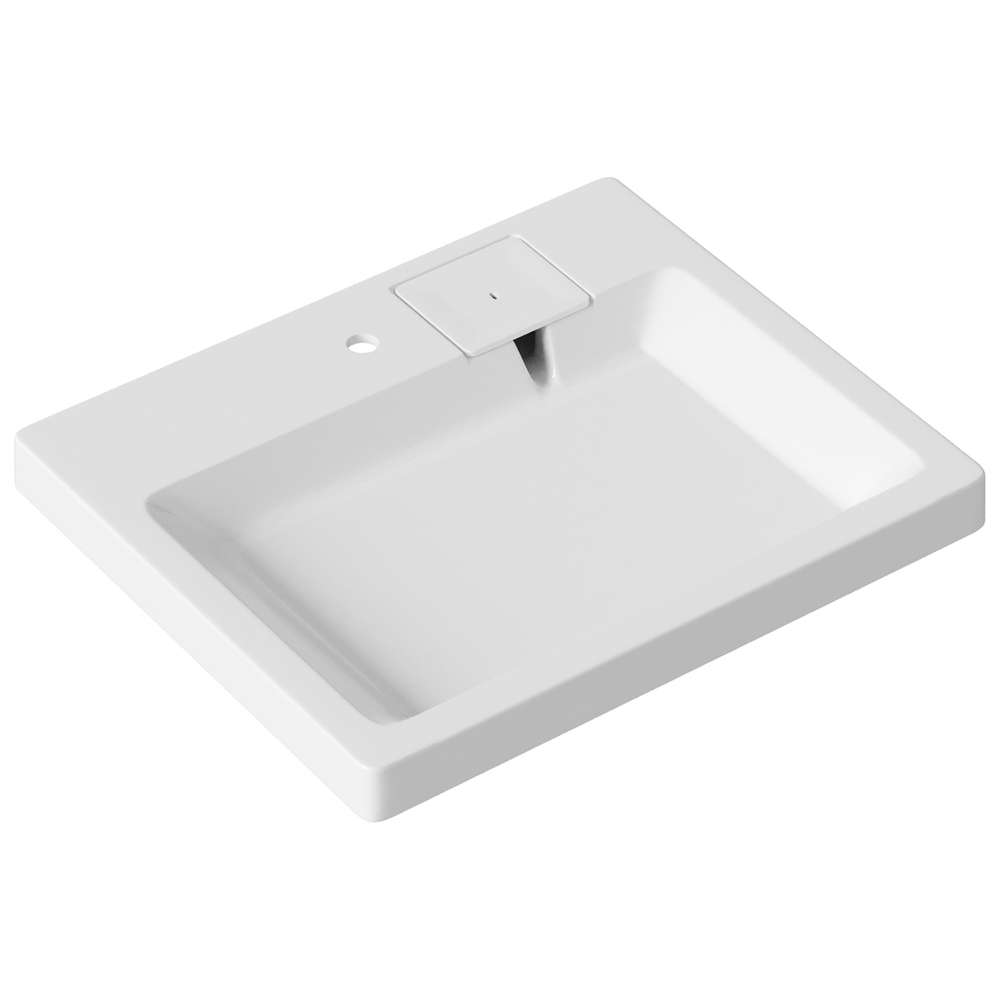 Раковина над стиральной машиной "ЛАЙН" 60*50 ш*г, с кронштейнами (MIXLINE)