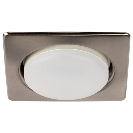 Светильник встраиваемый ЭРА KL71 SN /1 (к) под лампу GX53 сатин никель термокольцо в комплекте