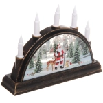 Сувенир с подсветкой «Сказочные гости со свечами» 15,5*4*9,5 см