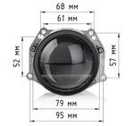 Билед модули Aozoom A4+2023 (A4 Pro Spot New 2023), 3.0 дюйма (комплект, 2шт)