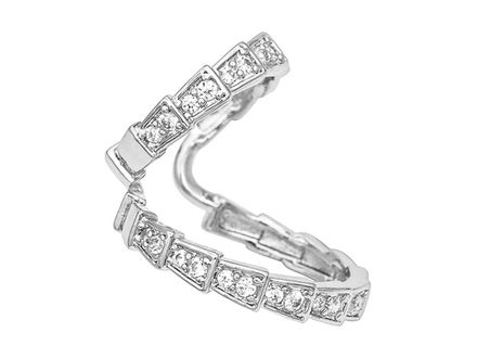 Кафф "Дуэт"со стразами