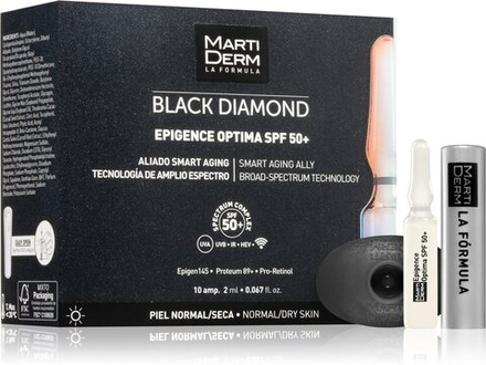 MartiDerm Black Diamond Epigence Optima SPF 50+ - защитная сыворотка в ампулах /  SPF 50+ 10x2  ml  / GTIN 8437015942919