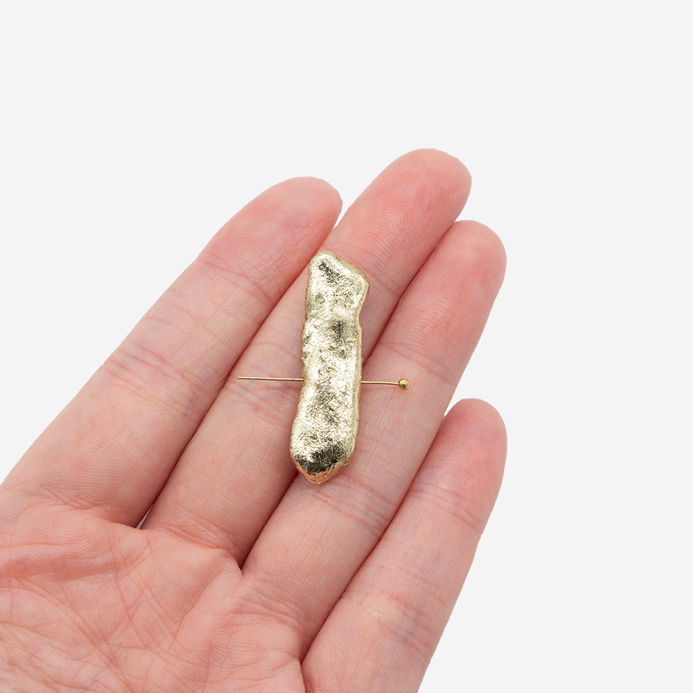 Жемчуг культивированный Бива, с эффектом поталирования, с боковым центральным отверстием 24-33мм