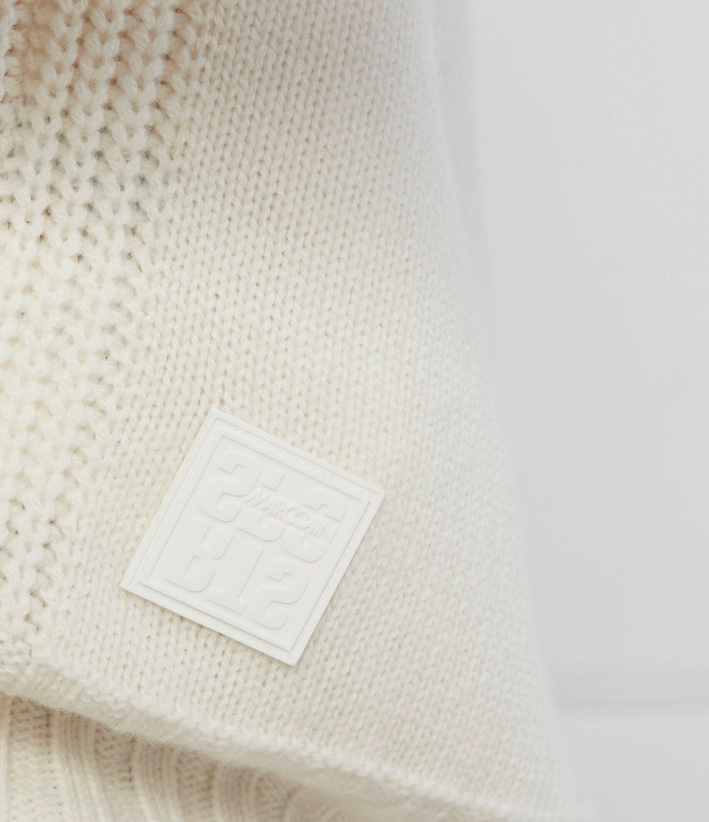 Хлопковый свитер Marc Cain - белый(VS 41.25 M63)