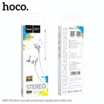 Гарнитура HOCO M60, вакуумные, разъем Jack, кабель 1.2 м White