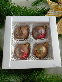 Шоколад ручной работы "Новогодние шары"