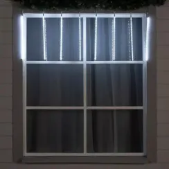 Гирлянда Сосульки 2.5×0.5 м., IP65, прозрачная нить, 288 белых LED с эффектом стекания, 12 В., Luazon Lighting (5248337)