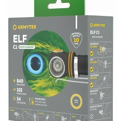 Мультифонарь Armytek Elf C1 Micro USB (теплый свет) — многофункциональность: Магнитная задняя крышка