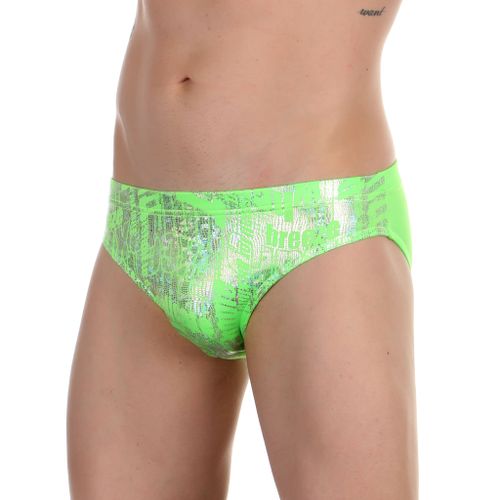 Мужские плавки салатовые с блестками Boefje