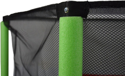Детский батут с сеткой 140 см зеленый