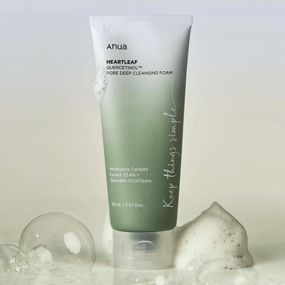 ANUA HEARTLEAF QUERCETINOL PORE DEEP CLEANSING FOAM Пенка-скраб с кверцетинолом для очищения пор 150 мл