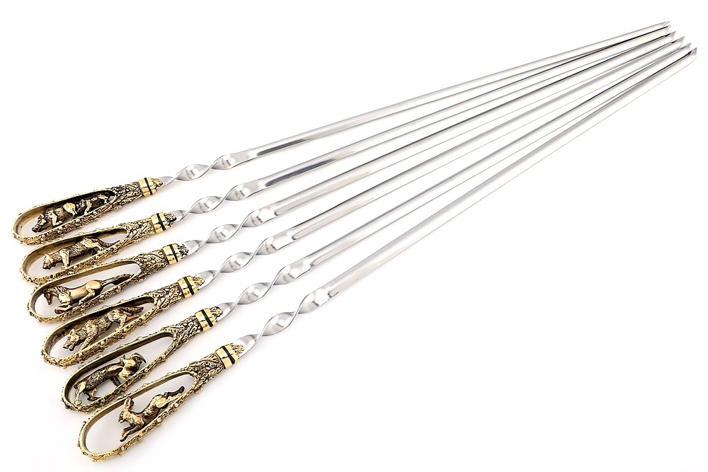 Набор шампуров "Интересные звери"