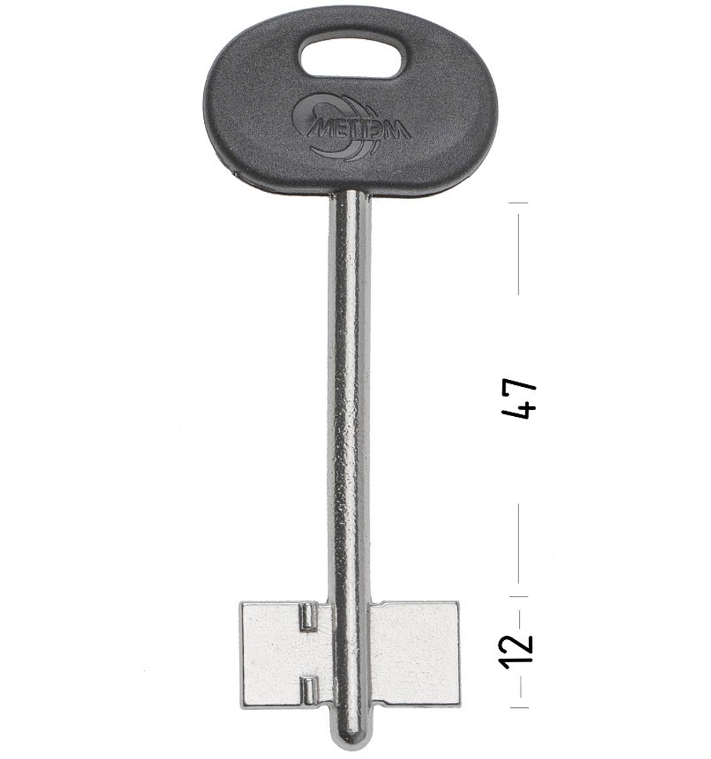 Заготовка сувальдного ключа 10696 МЕТТЭМ-2 MET2DP (08ПЛ)