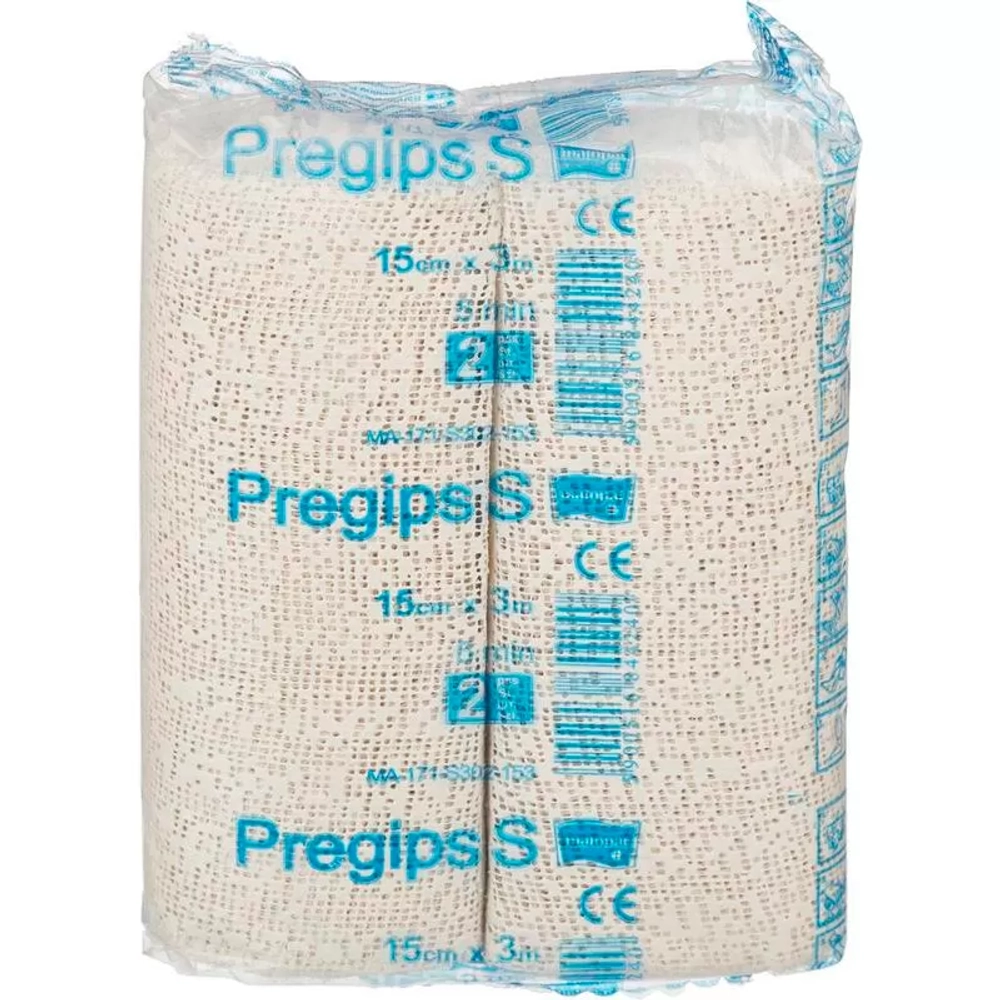 Бинт гипсовый PREGIPS 15х300 см S 2 шт