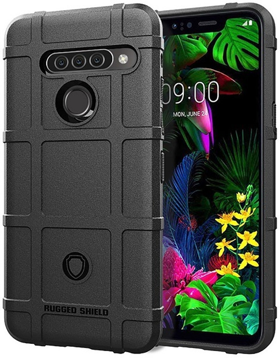 Чехол для LG G8 ThinQ цвет Black (черный), серия Armor от Caseport