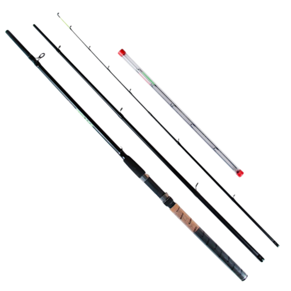Фидер Kaida 302-330 Spirado 3.3м 60-150г (3+3) Вес 503г 3секц. Тр.длина 117см Колец 12шт