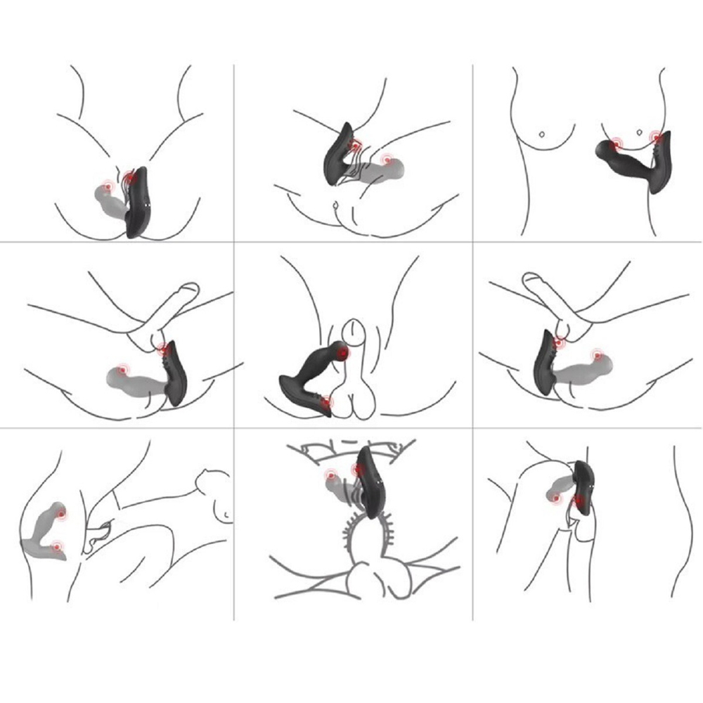 Вибромассажер P-Spot Massager 15 режимов черный 12,5 см