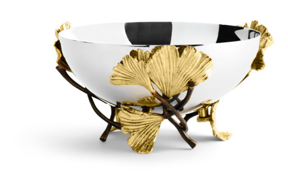 Чаша 13см Michael Aram Листья гинкго