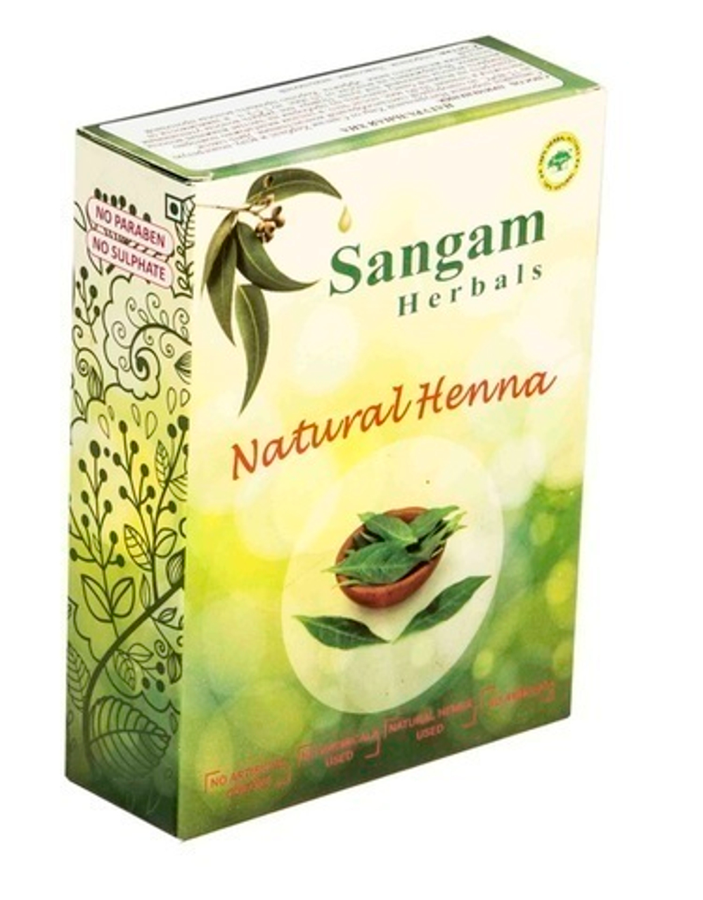 Хна Sangam Herbals цвет натуральный рыжий Natural Henna 100 г