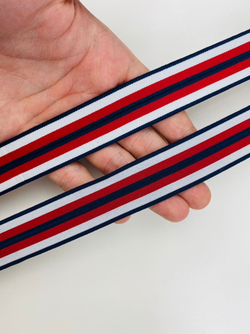 Резинка красно-белая  2.5 см
