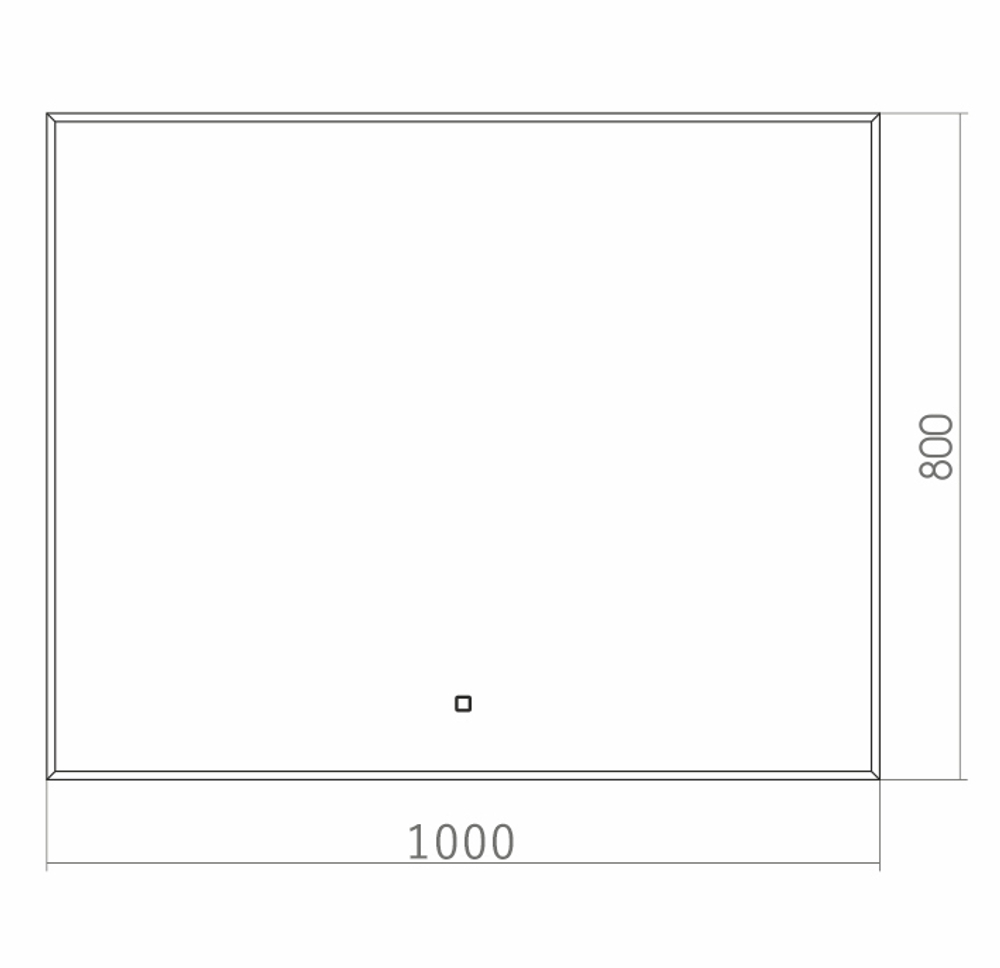 Зеркало Azario Алмина 100 см ФР-00002158 с подсветкой
