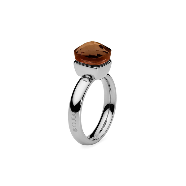 Кольцо Qudo Firenze dark smoked topaz 17.8 мм 610988/17.8 BR/S размер 18