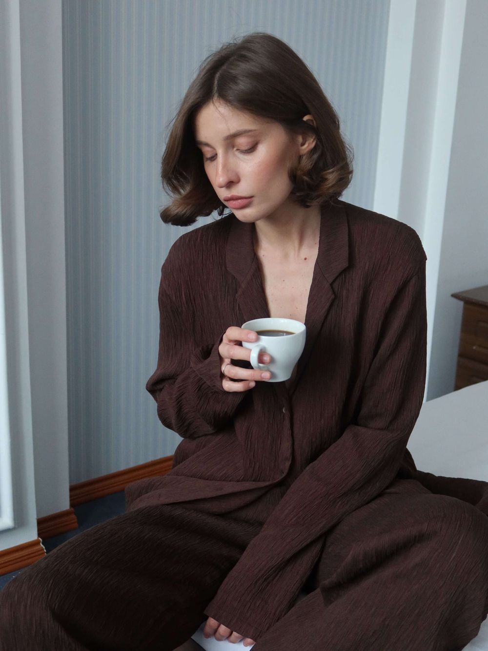 брюки MIO шоколад