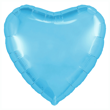 Аг 30"/75 см, Сердце, Холодно-голубой, 1 шт. (В упаковке)