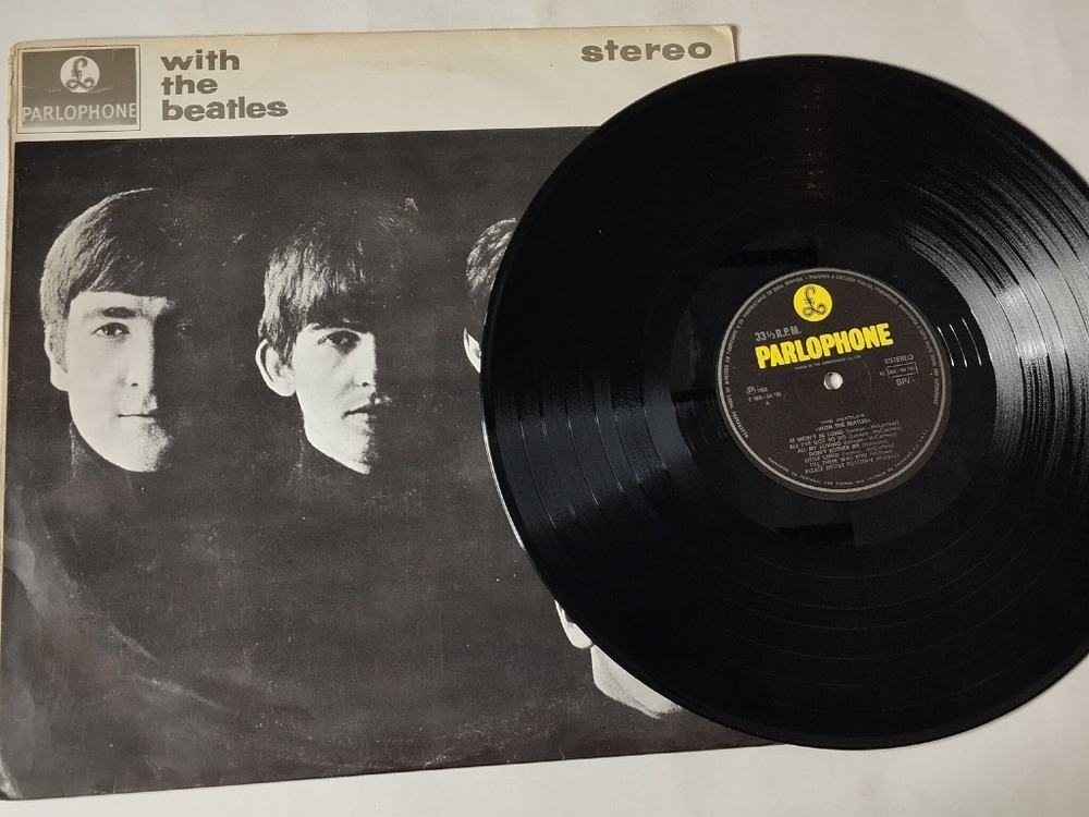 Винтажная виниловая пластинка LP With The Beatles (Portugal 1977)