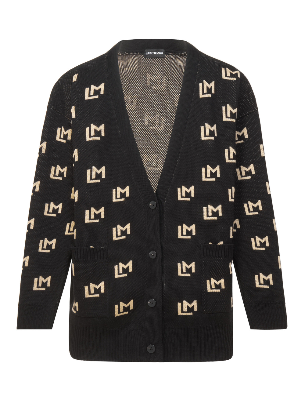 Кардиган вязаный с лого ML