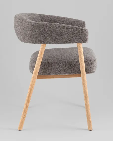 Стул обеденный Zubo с деревянными ножками темно-серый