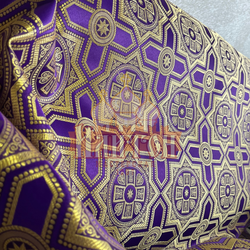 Шёлк "Невский" фиолетовый с золотом