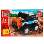 Конструктор пластмассовый Джип, 58 дет. 57009-BY (Город мастеров)
