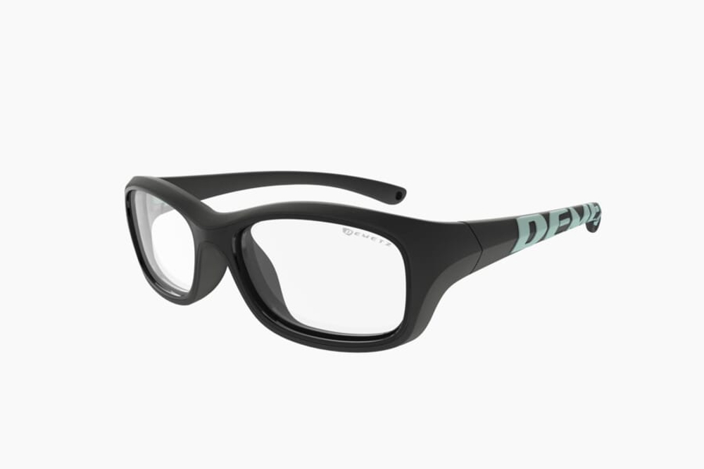 Спортивные очки с диоптриями Demetz Softness R / Black / Light Mint Colorless Cat.0