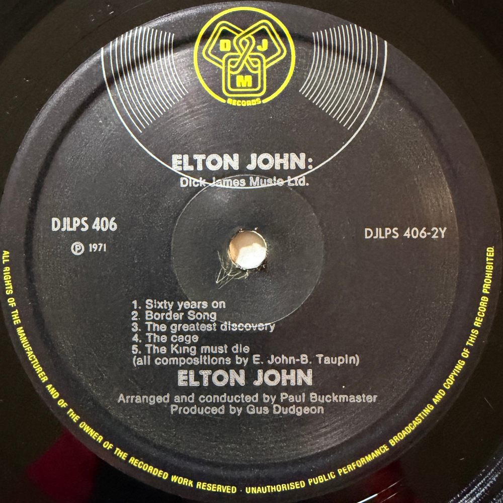Elton John ‎– Elton John (Скандинавия 1972г.) Т