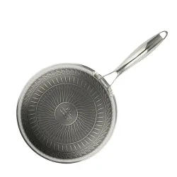 Сковорода 24/18 см, h4,5 см New Kitchen Honeycombs нерж. с антиприг. покр. ИНДУКЦИЯ P.L.