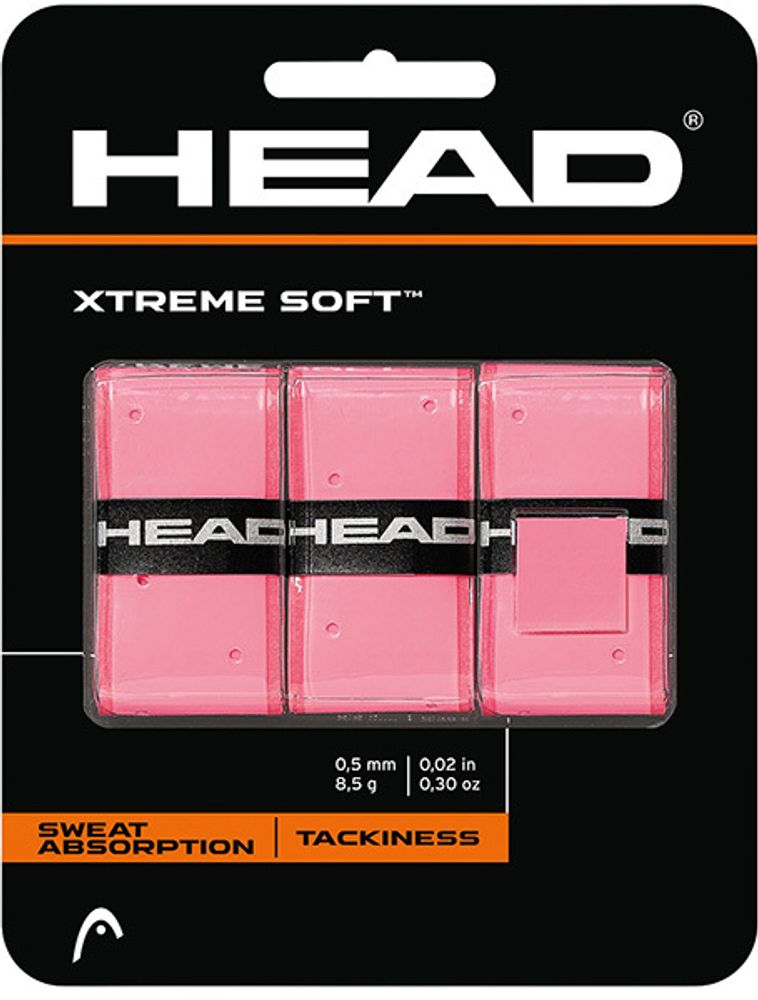 Теннисные намотки Head Xtremesoft pink 3P
