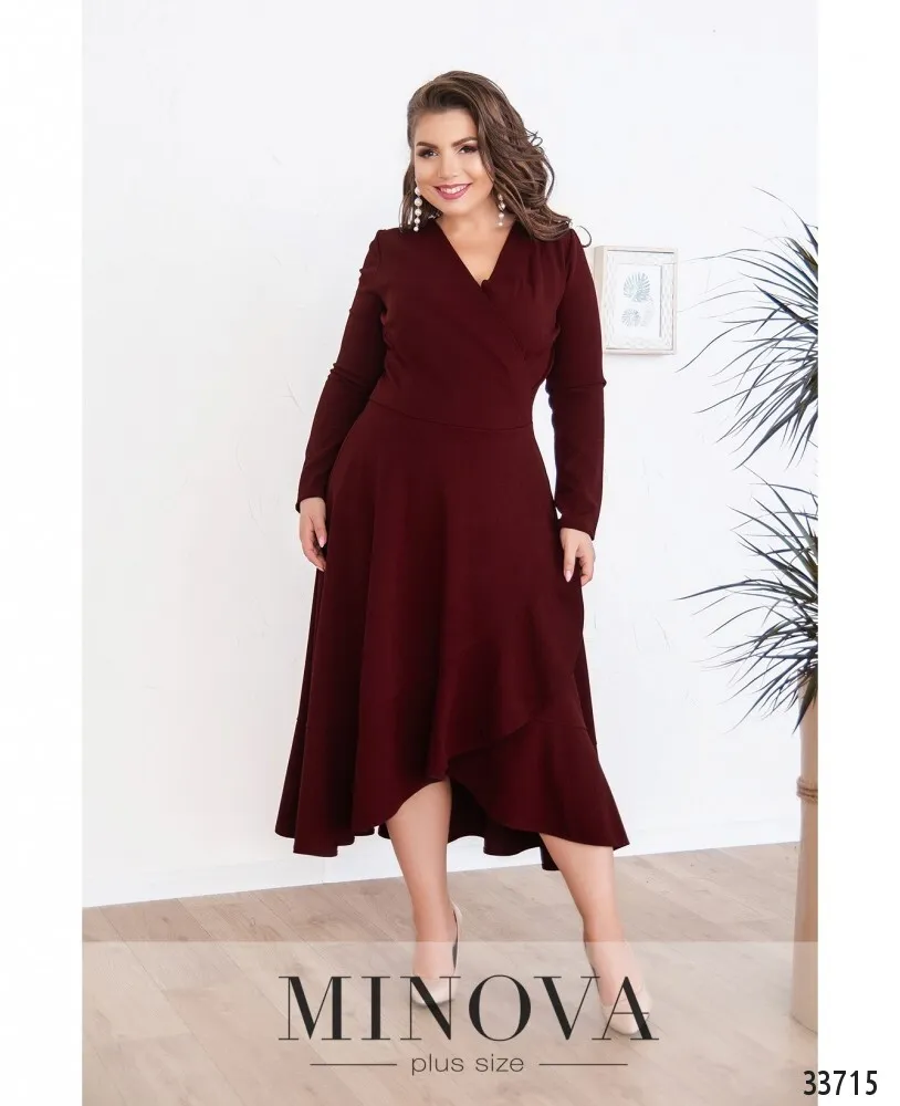 Платье 3121Б-бордо Minova