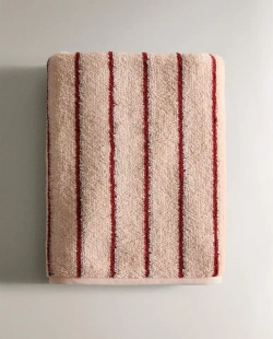 ZARA HOME ДЕТСКОЕ ПОЛОТЕНЦЕ В ПОЛОСКУ, РОЗОВЫЙ