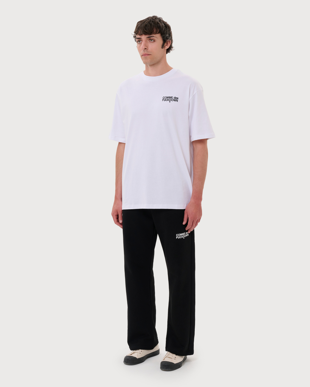 COMME DES FUCKDOWN ФУТБОЛКА БЕЛАЯ