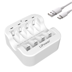2 x Зарядных устройства для Li-Ion аккумуляторных батарей типов АА, ААА