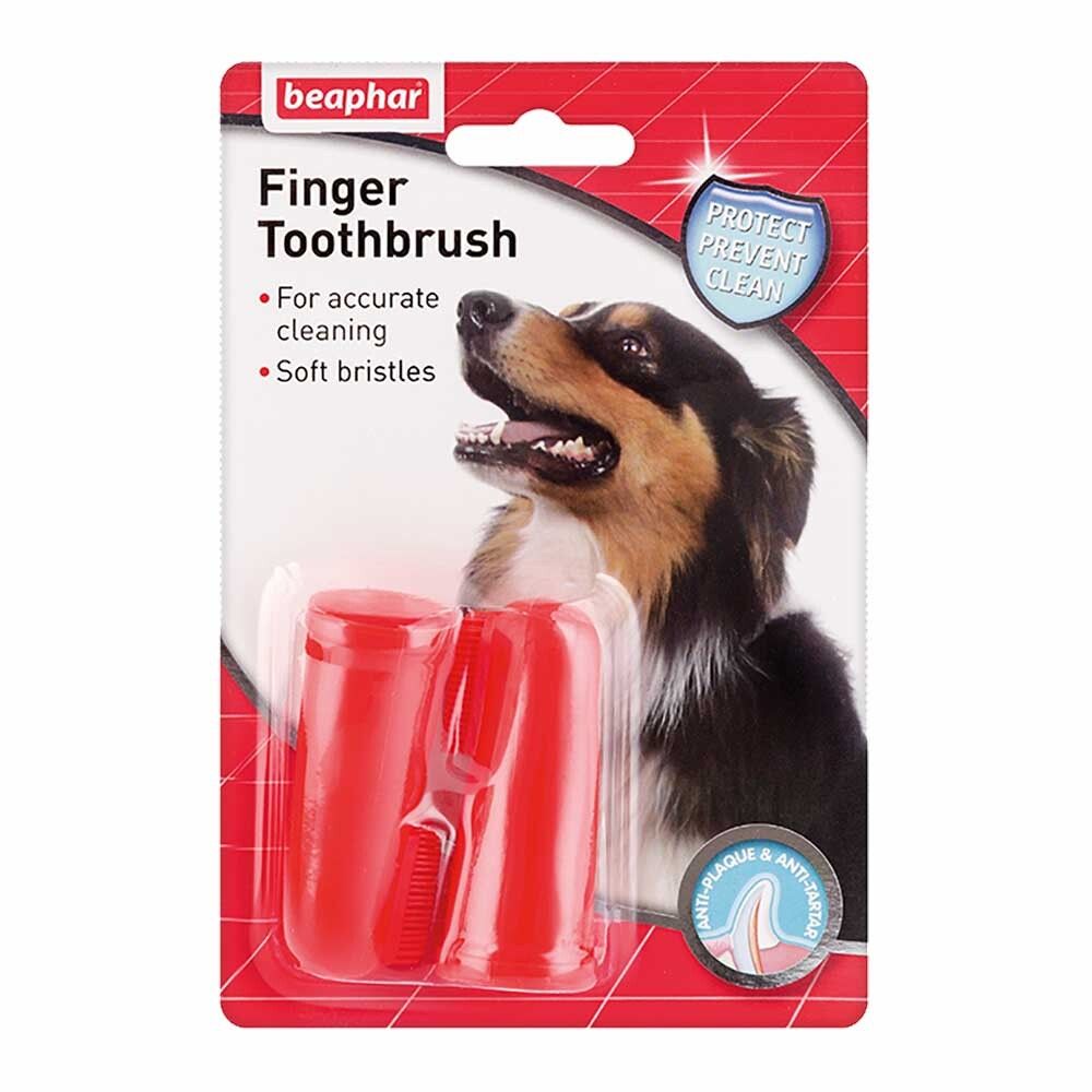 Beaphar Finger Toothbrush - зубная щетка двойная на палец для собак 15315