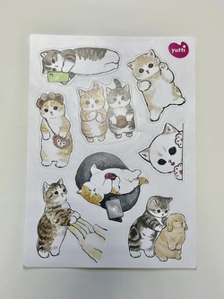 Наклейки детские на телефон стикеры на карту Котики