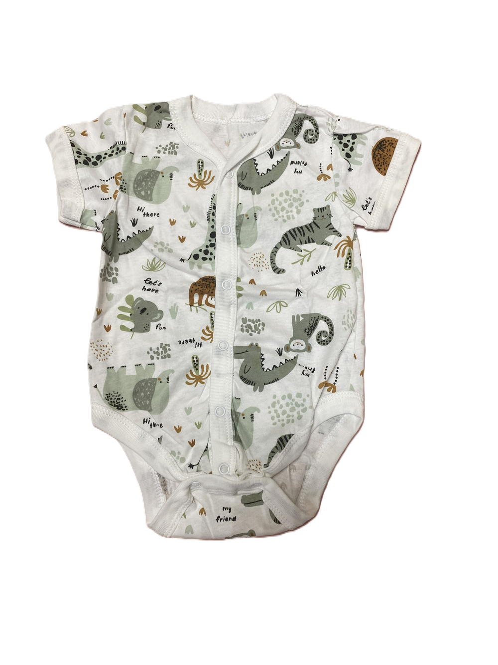 Боди короткий рукав на кнопках из кулирки (100% хлопок) на рост 74 см