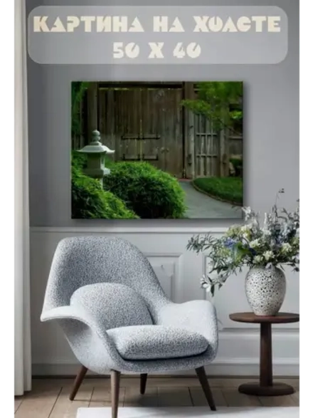 Картина на стену 40 X 50 Деревянные ворота
