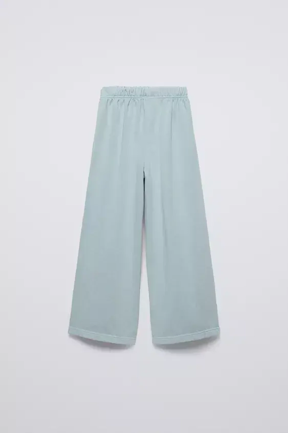 ZARA КОМПЛЕКТ ИЗ ХУДИ И БРЮК WIDE LEG, ПАСТЕЛЬНО-СИНИЙ