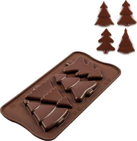 Форма для запекания Silikomart Forma do czekoladek Scg46 Choco Pine, круглая, силикон