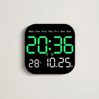 Часы настенные LED MIRROR NO.: 6650 Green&White