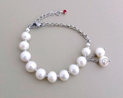 браслет из белого жемчуга (б-0941)