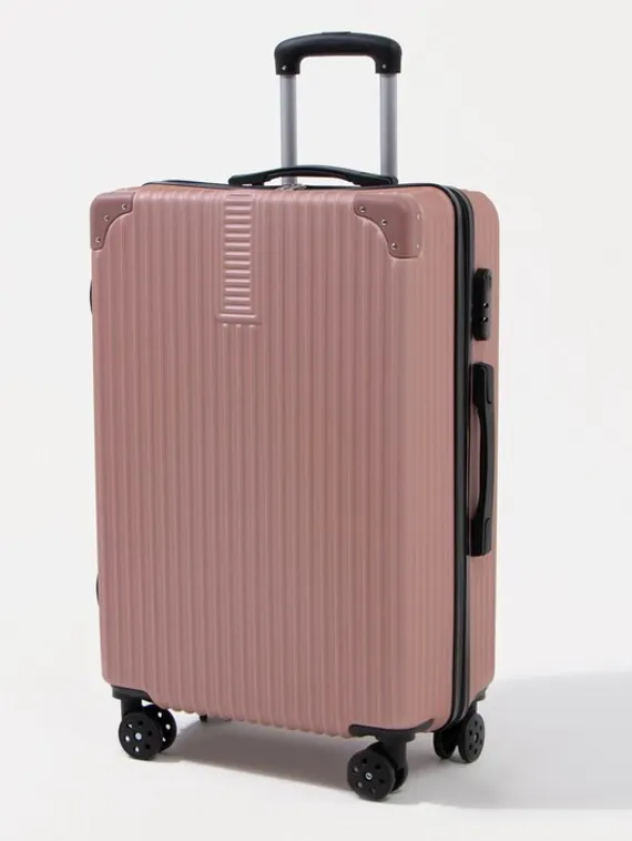 Чемодан большой 26&quot;, кодовый замок, цвет розовый